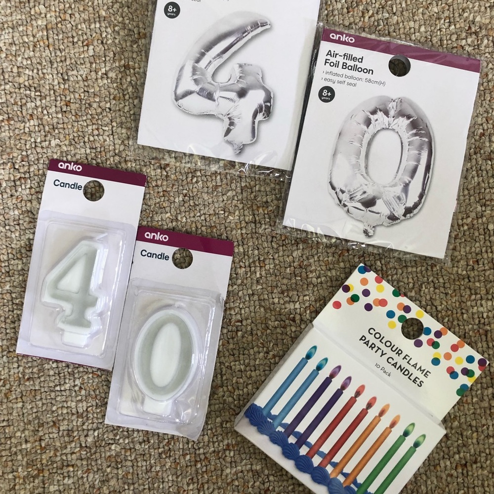 40th Birthday Supplies Kit